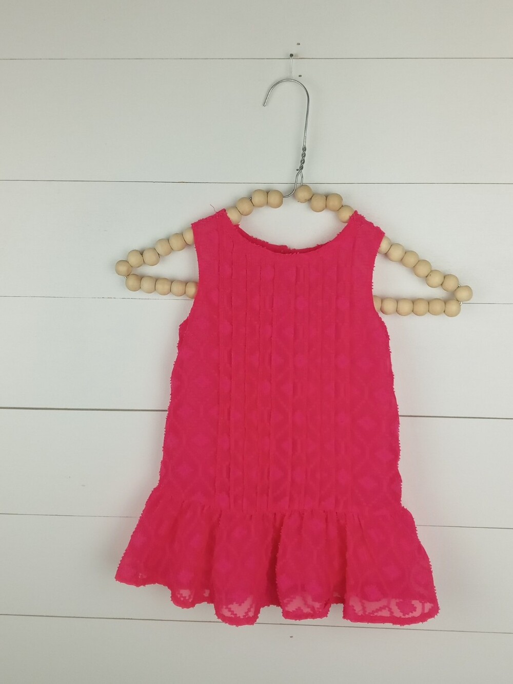 Genuine Kids girls size 18 mos bright neon textured ribbed dress flowy thinner